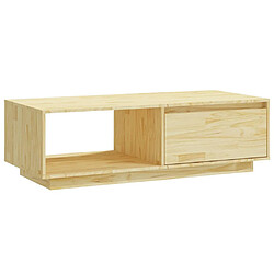 vidaXL Table basse 110x50x33,5 cm bois de pin massif