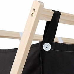 Helloshop26 Panier corbeille à linge lessive bois avec 3 compartiments 120 litres 3001006 pas cher