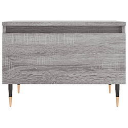 Acheter vidaXL Table basse sonoma gris 50x46x35 cm bois d'ingénierie