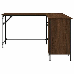 Maison Chic Bureau,Table de travail,bureau de travail pour chambre chêne marron 141x141x75 cm bois d'ingénierie -GKD95659 pas cher