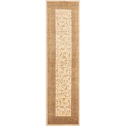 Vidal Tapis de couloir en laine 305x79 brun Darya