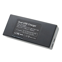 vhbw Chargeur de batterie double USB/micro-USB compatible avec Sony CCD-TR717E appareil photo, DSLR, action-cam + câble micro-USB