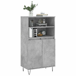 Avis Maison Chic Buffet,Meuble de Rangement,commode pour salon,Cuisine Gris béton 60x36x110 cm Bois d'ingénierie -MN53465