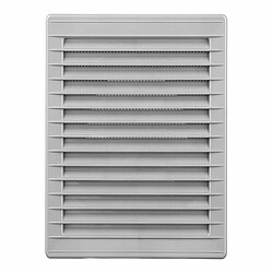 Grille de ventilation EDM 87734 Gris 13,5 x 20,5 cm Moustiquaire