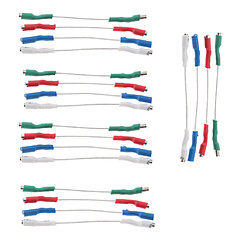 20Packs Fils De Stéréo Cartouche Headshell Cables Connecteur Clips 40mm