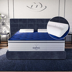 Morphea France Pack Victory - Matelas Hybride Luxe VICTORIA 140x200x30cm, oreillers MEMORY de forme 40x60cm - Morphea