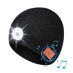 Universal Casque de musique sans fil pour homme et femme 5 perles de lumière LED Casque d'avertissement lumineux de nuit 