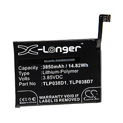 vhbw Batterie remplacement pour T-Mobile / Alcatel TLP038D1, TLP038D7 pour smartphone (3850mAh, 3,85V, Li-polymère) 