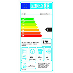 Sèche-linge à condensation 60cm 10kg - csoec10tbe-47 - CANDY