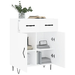 Acheter Maison Chic Buffet,Meuble de Rangement,commode pour salon,Cuisine blanc 69,5x34x90 cm bois d'ingénierie -MN38555