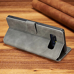 Avis Etui en PU style rétro gris pour votre Samsung Galaxy Note 8