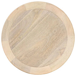 vidaXL Table d'appoint Ø40x45 cm Bois de manguier massif 