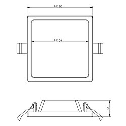 Acheter Plafonnier Encastré Carré Spot LED 7W Panneau Moderne Intérieur Plafond Couloir Couloir Bureau Boutique 230V LUMIÈRE 2700K