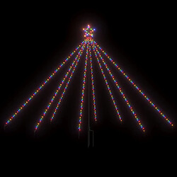 vidaXL Lumières d'arbre de Noël Int/Extérieur 400 LED colorées 2,5 m