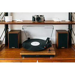 Lenco Platine vinyle avec 2 haut-parleurs external LS-100WD Chêne pas cher