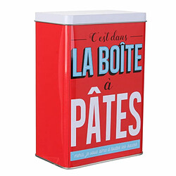 Paris Prix Boîte de Conservation Ma Boîte à Pâtes 18cm Rouge