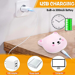 Acheter Universal Lumière LED pour enfants, bébés rechargeables pour enfants sans fil changement de couleur lumière de nuit tactile léger portable USB réglable lampe à gobelet sœur ours lumière de nuit chambre bébé chambre à coucher lecture, (blanc)