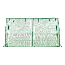 Acheter Helloshop26 Châssis de jardin nissewaard à 2 fenêtres en acier et polyéthylène 180 x 90 x 90 cm vert 03_0008269