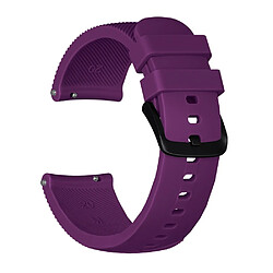 Wewoo Bracelet pour montre connectée Dragonne en Silicone Texture Crazy Horse Huami Amazfit Version Bip Lite Version 20mm Violet 