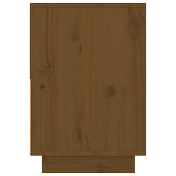 Avis vidaXL Table de chevet Marron miel 60x34x51 cm Bois de pin solide