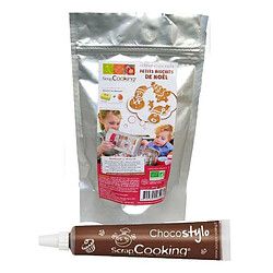 Scrapcooking Préparation pour biscuits de Noël + Stylo chocolat 