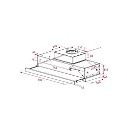 Hotte standard Teka CNL9815 PLUS 90 cm 730 m3/h 65 dB 277W Gris Argenté Acier A