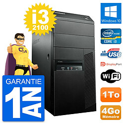 PC Tour Lenovo ThinkCentre M91p Intel i3-2100 RAM 4Go Disque 1To Windows 10 Wifi · Occasion 