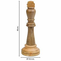 Avis Figurine Décorative Alexandra House Living Marron Bois de manguier Jeu d'Échecs 15 x 40 x 15 cm