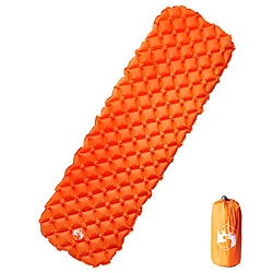 vidaXL Matelas de camping gonflable 1 personne orange 190x58x6 cm