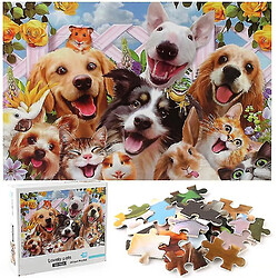 Avis Universal Jeu de puzzle adulte, 1000 pièces pour animaux de compagnie chat et chien puzzle défi puzzle jeu