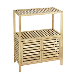 WENKO Etagère de salle de bain en bois Norway - L. 67,5 x H. 86 cm - Marron noix Wenko - Etagère de salle de bain en bois Norway - L. 67,5 x H. 86 cm - Marron noix - Scandinave