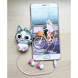 Acheter GUPBOO Mignon Chat Oreilles In-Ear Écouteurs Dessin Animé Panda Sweet Home Universel Rétractable Automatique 3.5mm Téléphone Casque