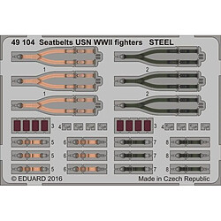 Seatbelts USN WWII fighters STEEL - 1:48e - Eduard Accessories