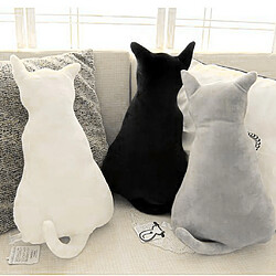 Chat créatif arrière enfants coussin de coussin de jouets en peluche accueil café bureau décor gris