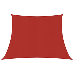 vidaXL Voile d'ombrage 160 g/m² Rouge 3/4x2 m PEHD