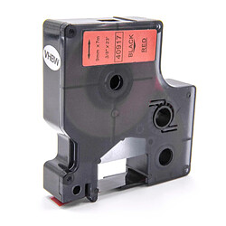 vhbw Cartouches d´encre en bande 9mm rouge pour Dymo LabelManager 160, 210D0 comme Dymo D1, 40917. 