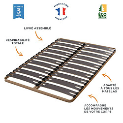 Avis Ebac Matelas mousse + Sommier métal C310 90x190 Madere - Hauteur 24 cm - Soutien ferme