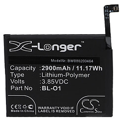 vhbw Batterie remplacement pour LG BL-O1, EAC64559001, EAC64619301 pour téléphone portable (2900mAh, 3,85V, Li-polymère)