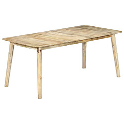 vidaXL Table de salle à manger 180x90x76 cm Bois de manguier massif 