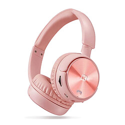 Casque Audio Bluetooth Micro Tuner FM Micro-SD Confort Trix Swissten Rose