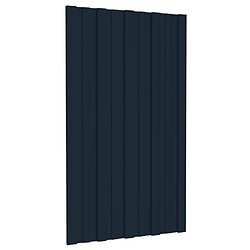 Avis vidaXL Panneaux de toiture 36 pcs Acier galvanisé Anthracite 80x45 cm