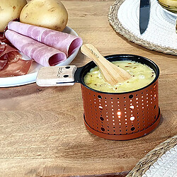 2 sets à raclette individuel à la bougie Rouge Cookut