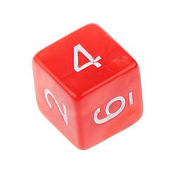 10pcs Dés à Six Faces D6 Jouant D u0026 D RPG Party Games Dés Rouge