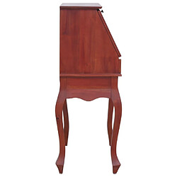 Acheter Maison Chic Bureau,Table de travail pour chambre secrétaire Marron 78x42x103 cm Bois d'acajou massif -GKD82752