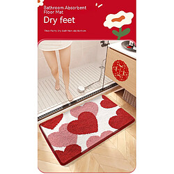 Avis LUUCOZK Tapis de bain antidérapants absorbants à séchage rapide, décoration de salle de bain, motif 1-40x60cm