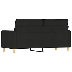 Acheter vidaXL Canapé à 2 places Noir 140 cm Tissu