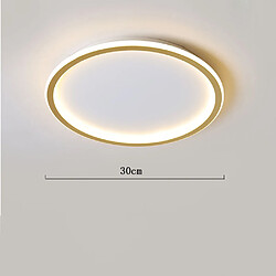 Stoex Plafonnier Led Or Lampe de Plafond Rond F30CM Luminaire Plafonnier Minimaliste Moderne Pour Cuisine, Couloir, Bureau, Porche Blanc Chaud pas cher