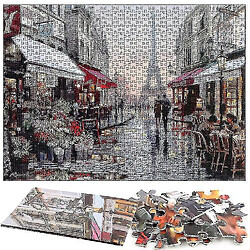 Acheter Universal 1000pcs Paris Flower Street Jigsaw Diy Puzzle Toys Assemblage Picture Decor