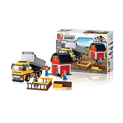 Avis Briques Compatibles Lego - Construction - La ville - Le Camion Benne Et Les Bûcherons - Sluban