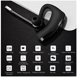 Acheter GUPBOO Casque Bluetooth professionnel, casque sans fil, casque avec micro, mini casque pour smartphone